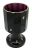 Antique Biedermeier Gilded Amethyst Glass Goblet