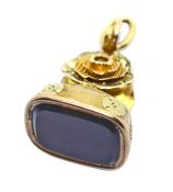 Antique Bloodstone Fob Pendant