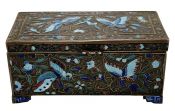 Antique Chinese Enamel Stamp Box 