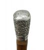 Antique Chinese Export Silver Topped Bamboo Walking Stick