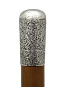 Antique Chinese Silver Topped Walking Stick
