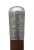 Antique Chinese Export Silver Topped Malacca Walking Stick