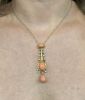 Antique Coral and Diamond 18kt Necklace
