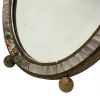 Antique Floral Framed Vanity Mirror