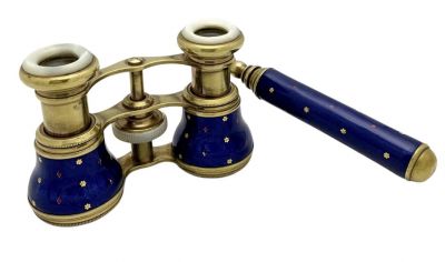 Antique French Enamel Opera Glasses