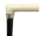 Antique Ivory Handled Walking Stick with 1886 Presentation