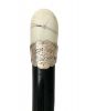 Antique Ivory Handled Walking Stick with 1886 Presentation