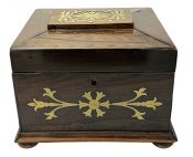 Antique Rosewood Jewellery Box 