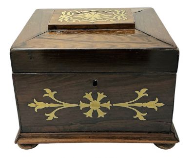 Antique Rosewood Jewellery Box 