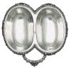 Antique Sheffield Silver Plate Double Entree Dish