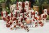 Antique Staffordshire King Charles Spaniels