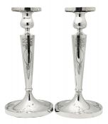 Antique Sterling Silver Candlesticks 