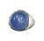 Art Deco Cabochon Star Sapphire and Diamond 14kt Gold Ring