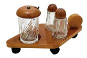 Art Deco Bakelite Condiment Set