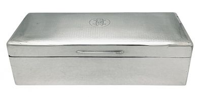 Art Deco English Sterling Silver Box Dated 1923