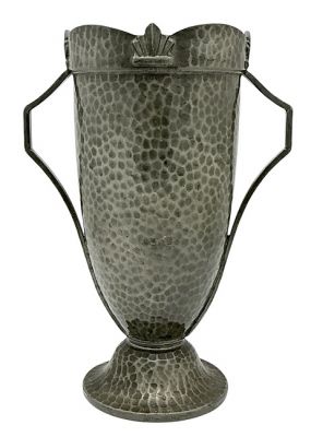 Art Deco Hand Hammered Pewter Trophy