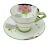 Art Deco Hand Painted Paragon Demi-tassé Cups & Saucers 