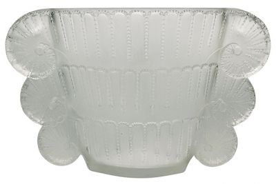 Art Deco R. Lalique Jaffa Vase Model # 10-906, circa 1937-45