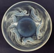 Art Deco R. Lalique Ondines Bowl Model 380, circa 1921