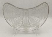 Art Deco R. Lalique Pissenlit Crescent Salad Plate circa 1924-45