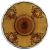 Art Deco Silver Overlay On Amber Glass Vase
