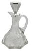 Art Nouveau Cut Crystal & Sterling Silver Claret Jug