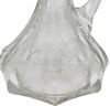 Art Nouveau Cut Crystal & Sterling Silver Claret Jug