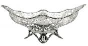 Art Nouveau English Sterling Silver Basket Dated 1920