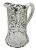 Art Nouveau Silver Overlay Water Pitcher, Alvin Silver Co. circa 1900