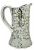 Art Nouveau Silver Overlay Water Pitcher, Alvin Silver Co. circa 1900