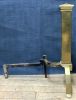 Arts & Crafts Brass Andirons