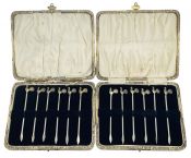 Art Deco Silver Plate Rooster Cocktail Picks