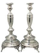 Austro-Hungarian 800 Fine Silver Sabbath Sticks, circa 1872-1922