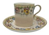 Aynsley Bone China Coffee Cans & Saucers Pattern B5130