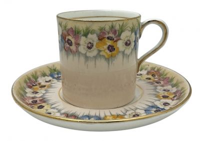 Aynsley Bone China Coffee Cans & Saucers Pattern B5130