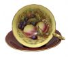 Aynsley Fruit Pattern Teacup & Saucer Signed D. Jones