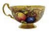 Aynsley Orchard Gold Teacup & Saucer Signed N. Brunt & D. Jones
