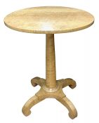 Birds Eye Maple Pedestal Table