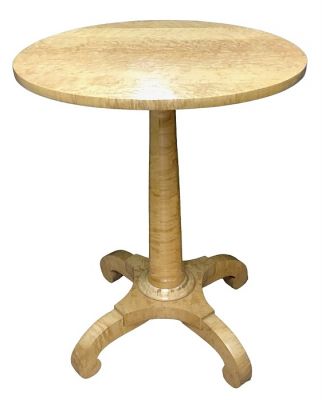 Birds Eye Maple Pedestal Table