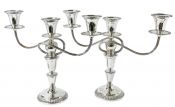 Birks Regency Plate Candlesticks / Candelabra