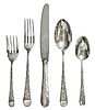 Birks London Engraved Sterling Silver Flatware