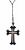 Birks Vintage Carved Black Onyx Cross Pendant