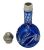 Bohemian Cobalt Blue Crystal & Sterling Silver Scent Bottle, Birmingham 1897