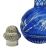 Bohemian Cobalt Blue Crystal & Sterling Silver Scent Bottle, Birmingham 1897