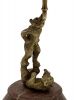 Bronze Figural Bear Chamberstick