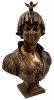 Cesar Ceribelli Bronze Busts of Bianca & Odette