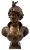 Cesar Ceribelli Bronze Busts of Bianca & Odette