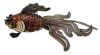 Chinese Silver Gilt & Enamel Articulated Koi Fish