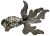 Chinese Silver Gilt & Enamel Articulated Koi Fish