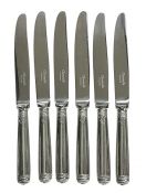 Christofle Malmaison Silver Plate Dessert Knives